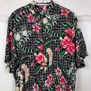 Reyn Spooner Floral Hawaiian Shirt